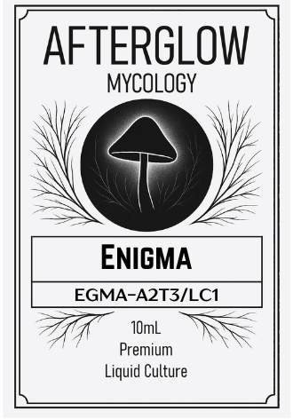 Afterglow Mycology Enigma label