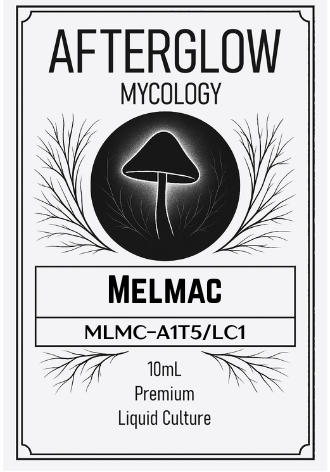 Afterglow Mycology Melmac label